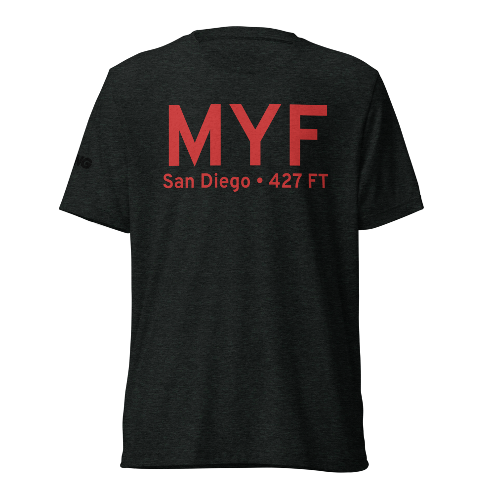 San Diego (KMYF) Airport Tri-blend T-Shirt 