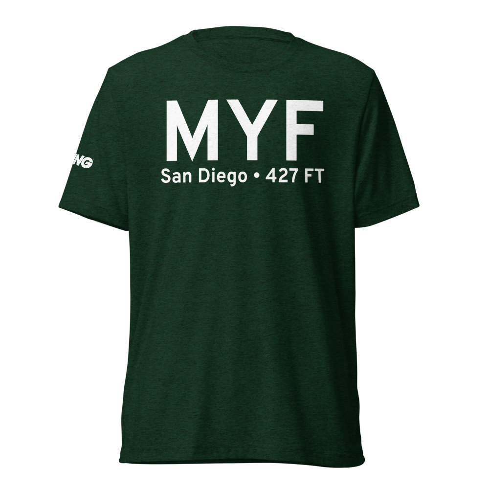 San Diego (KMYF) Airport Tri-blend T-Shirt 