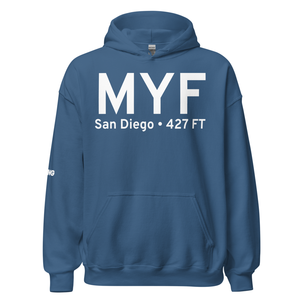 San Diego (KMYF) Airport Hoodie Sweatshirt 