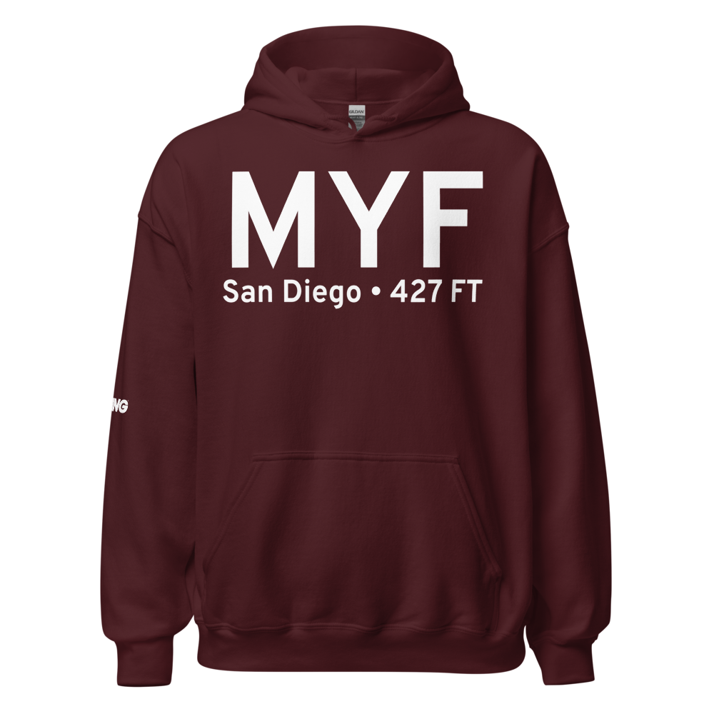 San Diego (KMYF) Airport Hoodie Sweatshirt 