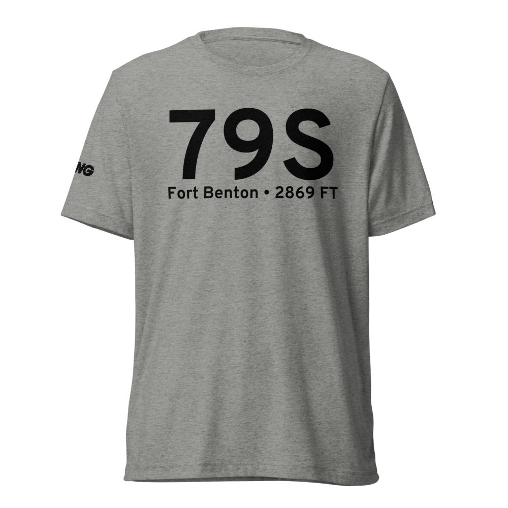 Fort Benton (K79S) Airport Tri-blend T-Shirt 
