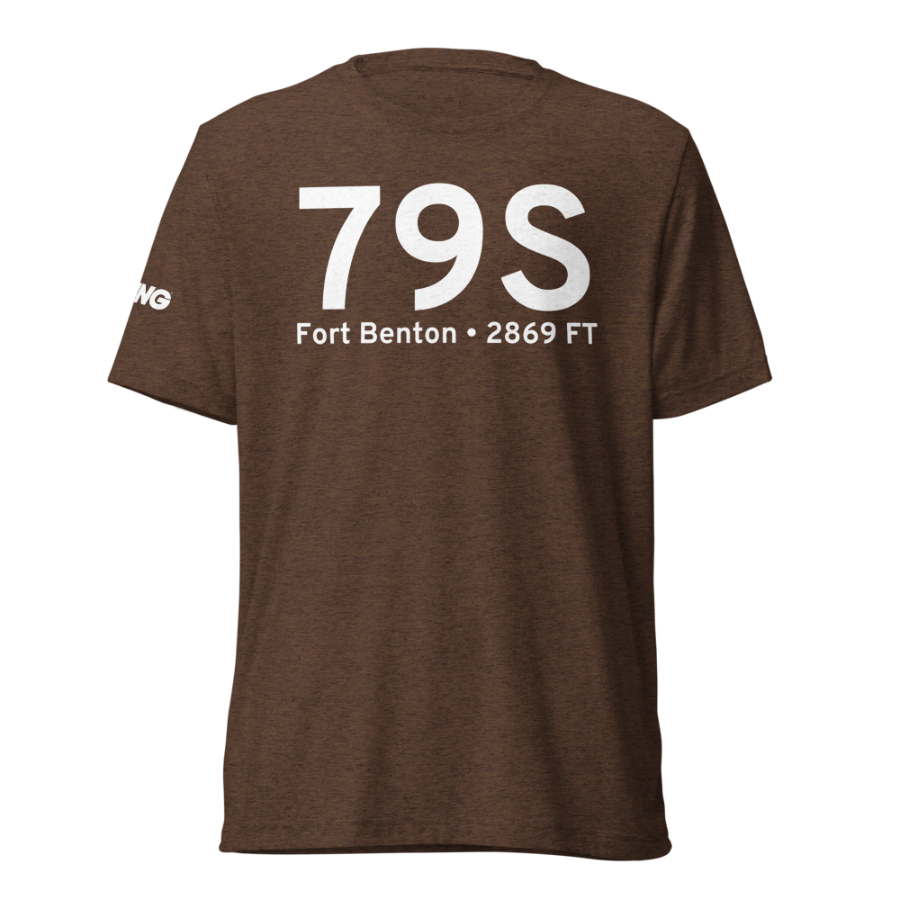 Fort Benton (K79S) Airport Tri-blend T-Shirt 