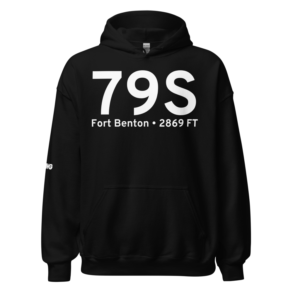 Fort Benton (K79S) Airport Hoodie Sweatshirt 