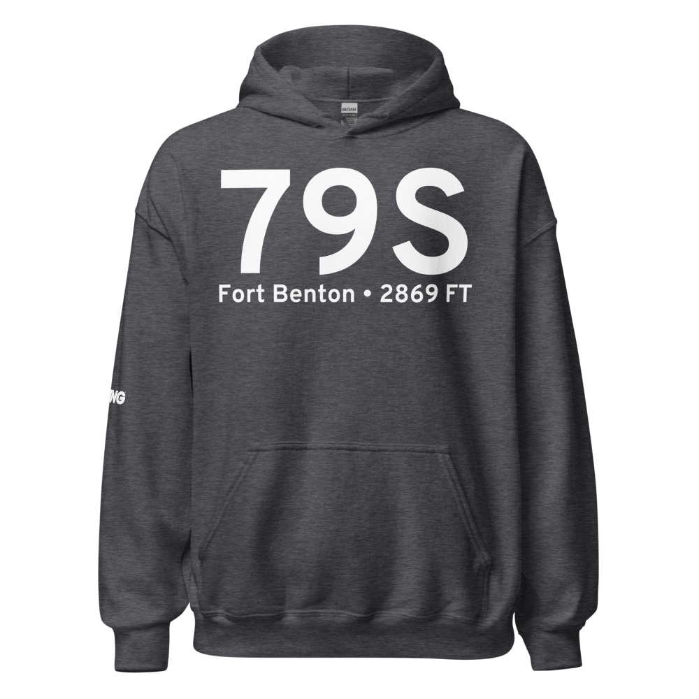 Fort Benton (K79S) Airport Hoodie Sweatshirt 