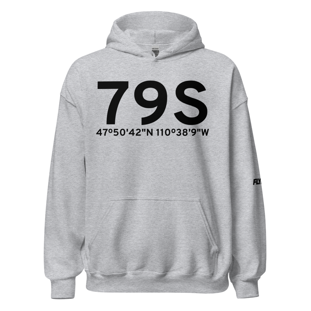 Fort Benton (K79S) Airport Hoodie Sweatshirt 
