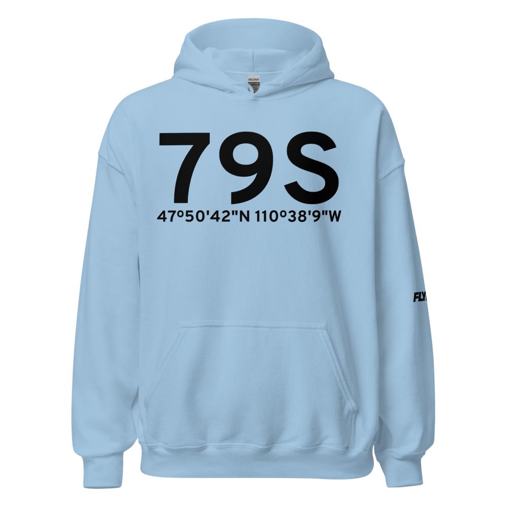 Fort Benton (K79S) Airport Hoodie Sweatshirt 