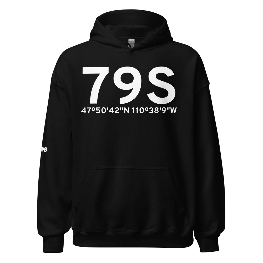 Fort Benton (K79S) Airport Hoodie Sweatshirt 
