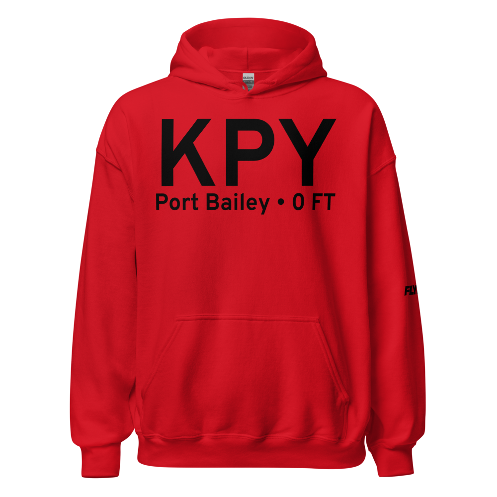 Port Bailey (KPY) Airport Hoodie Sweatshirt 