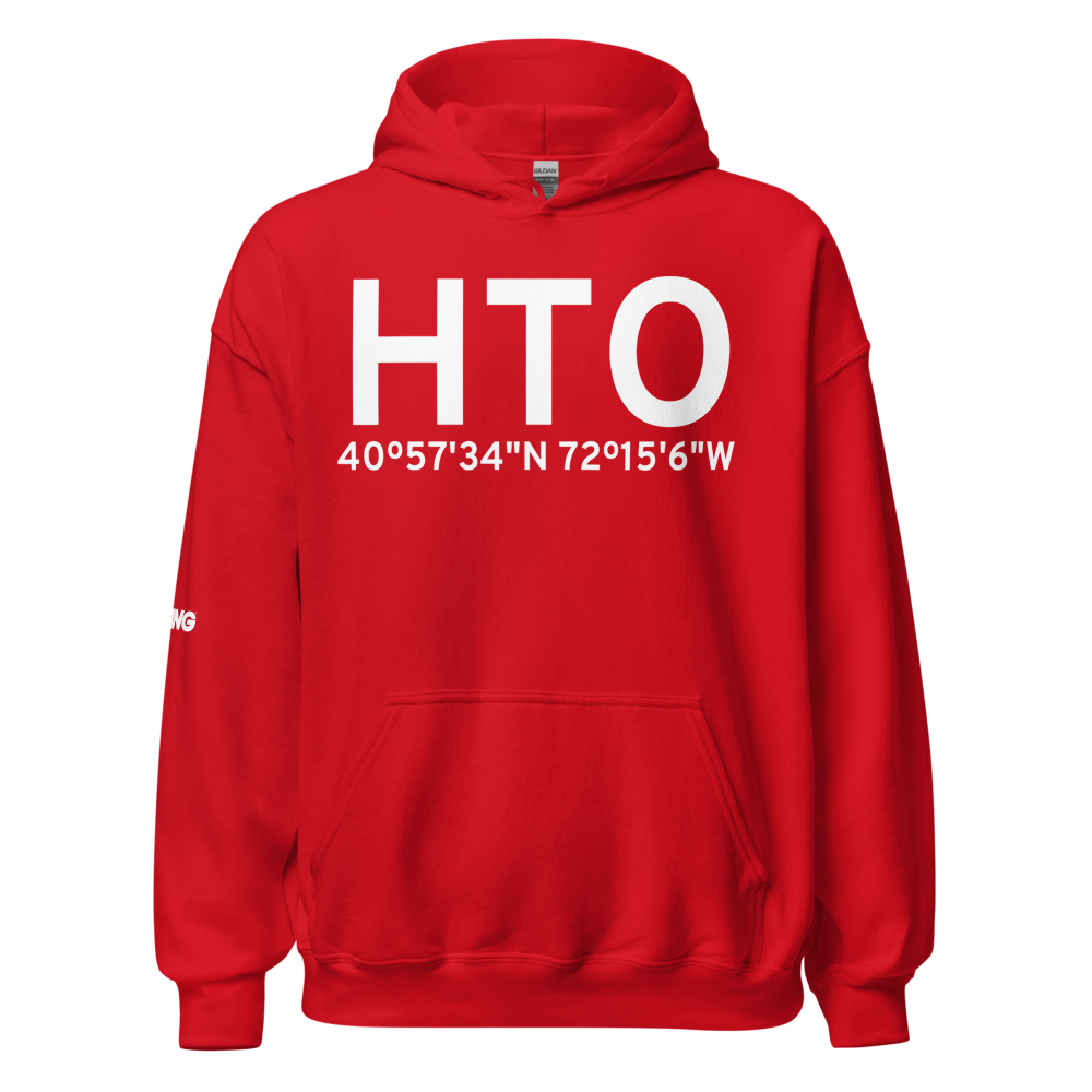 East Hampton (KHTO) Airport Hoodie Sweatshirt 