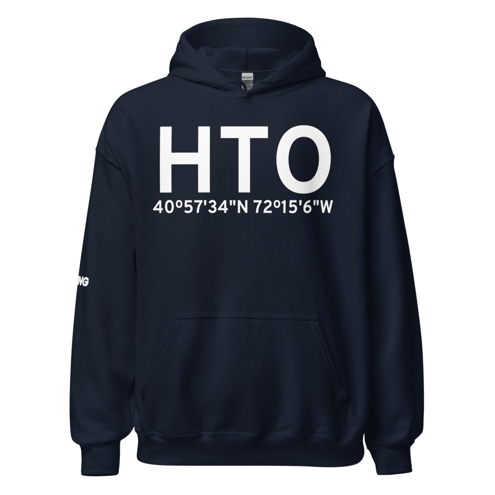 East Hampton (KHTO) Airport Hoodie Sweatshirt 