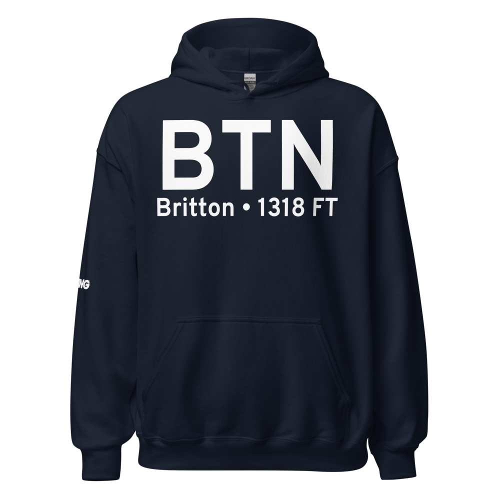 Britton (KBTN) Airport Hoodie Sweatshirt 