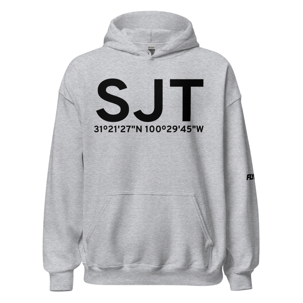 San Angelo (KSJT) Airport Hoodie Sweatshirt 