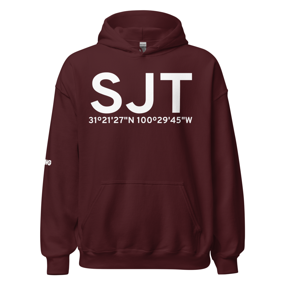 San Angelo (KSJT) Airport Hoodie Sweatshirt 
