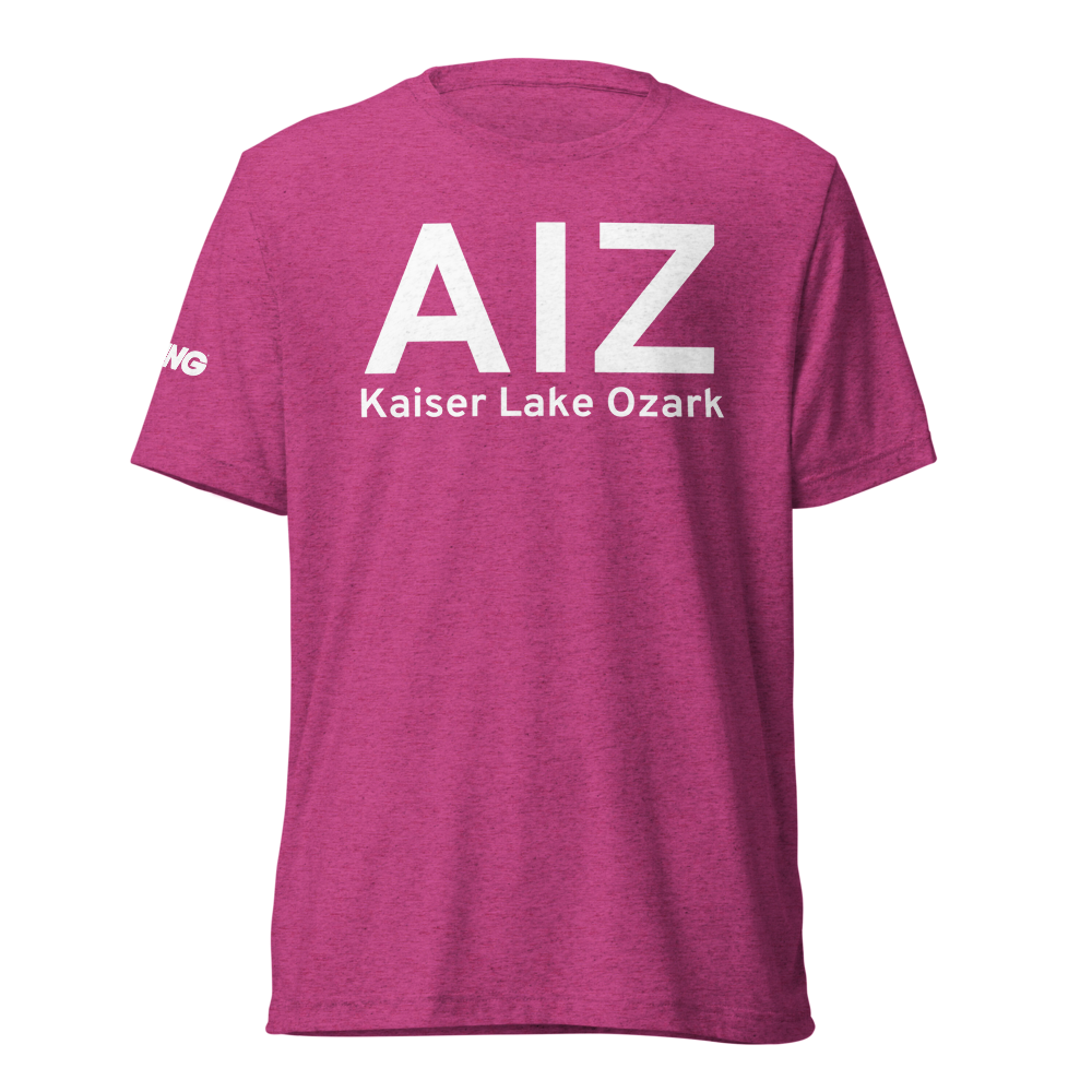 Kaiser Lake Ozark (KAIZ) Airport Tri-blend T-Shirt 