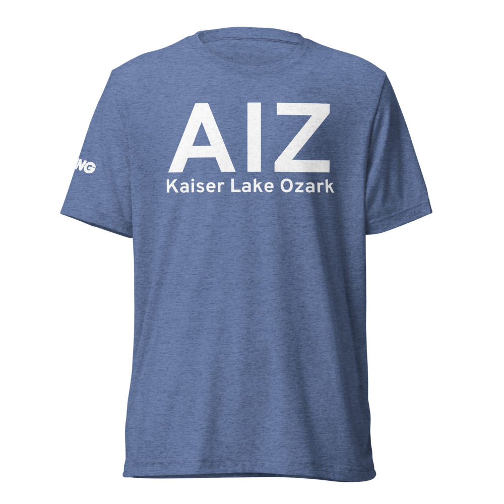 Kaiser Lake Ozark (KAIZ) Airport Tri-blend T-Shirt 