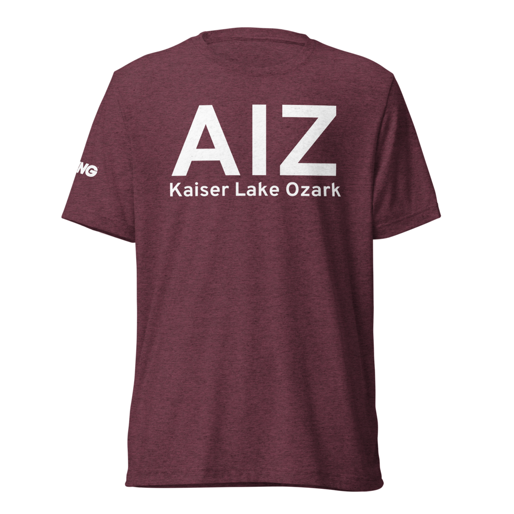 Kaiser Lake Ozark (KAIZ) Airport Tri-blend T-Shirt 