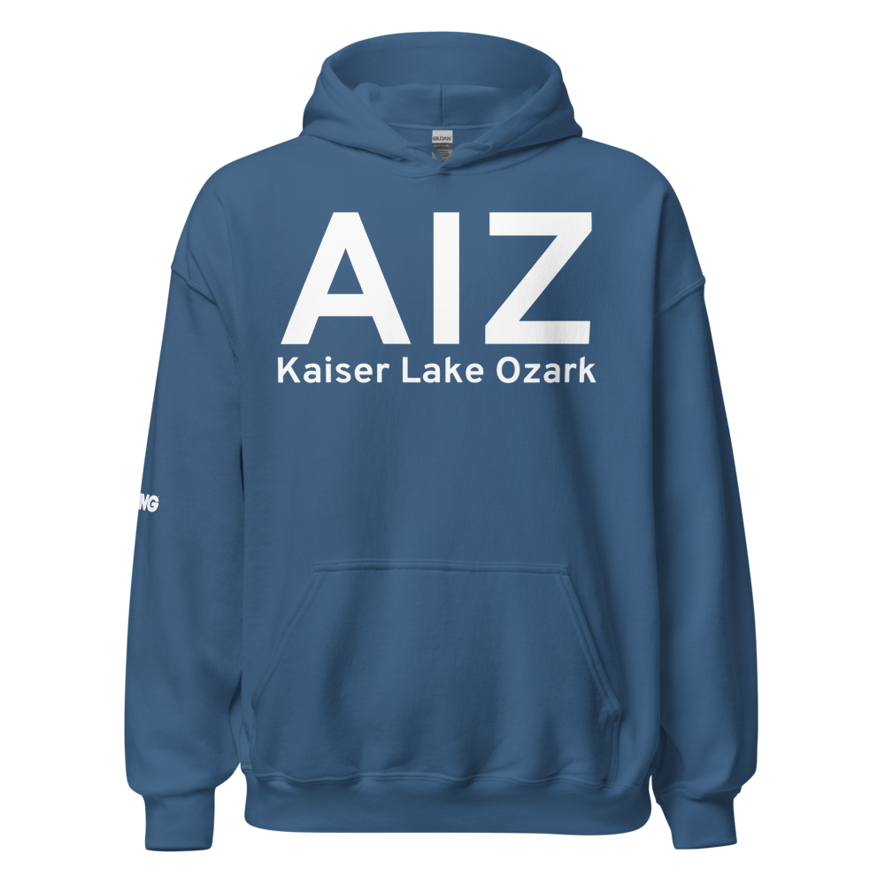 Kaiser Lake Ozark (KAIZ) Airport Hoodie Sweatshirt 
