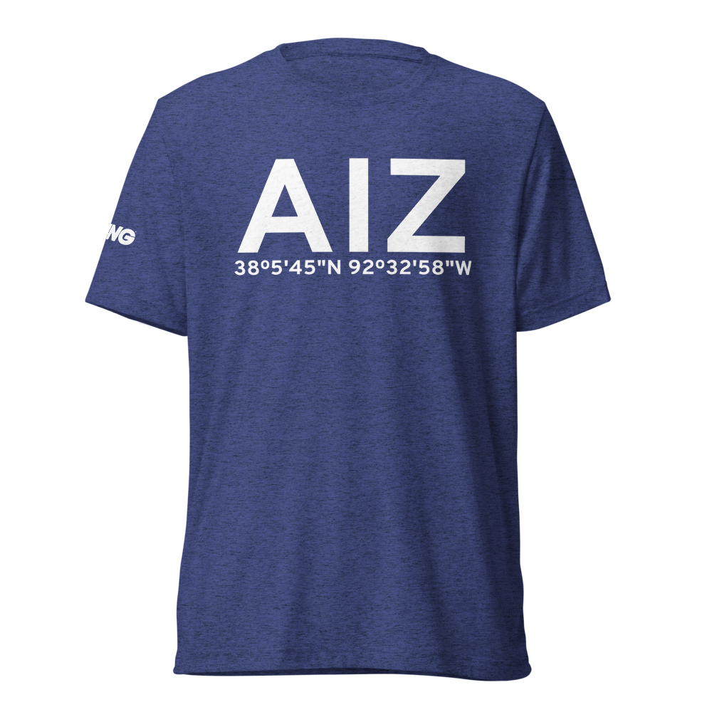 Kaiser Lake Ozark (KAIZ) Airport Tri-blend T-Shirt 