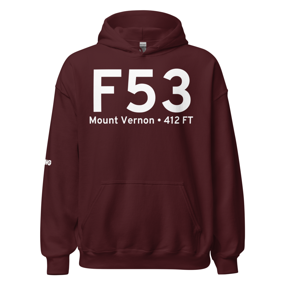 Mount Vernon (KF53) Airport Hoodie Sweatshirt 