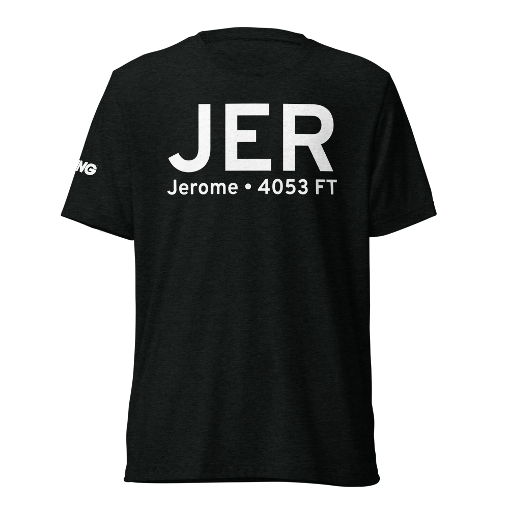 Jerome (KJER) Airport Tri-blend T-Shirt 