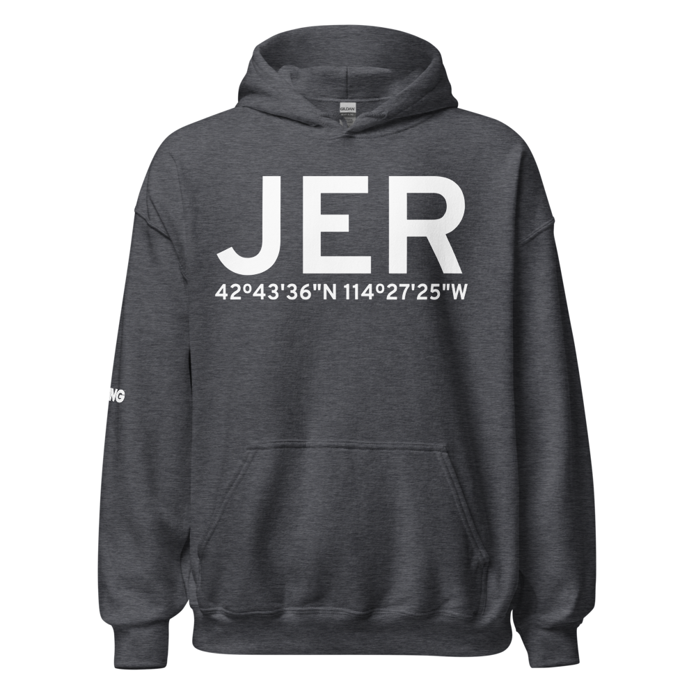 Jerome (KJER) Airport Hoodie Sweatshirt 
