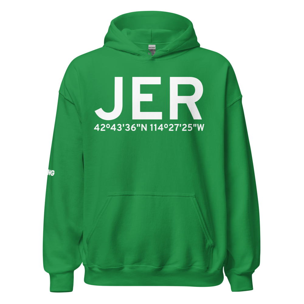 Jerome (KJER) Airport Hoodie Sweatshirt 