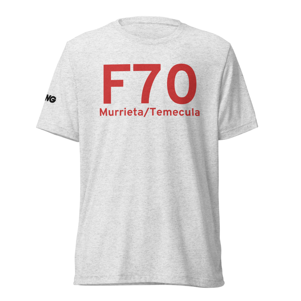 Murrieta/Temecula (KF70) Airport Tri-blend T-Shirt 