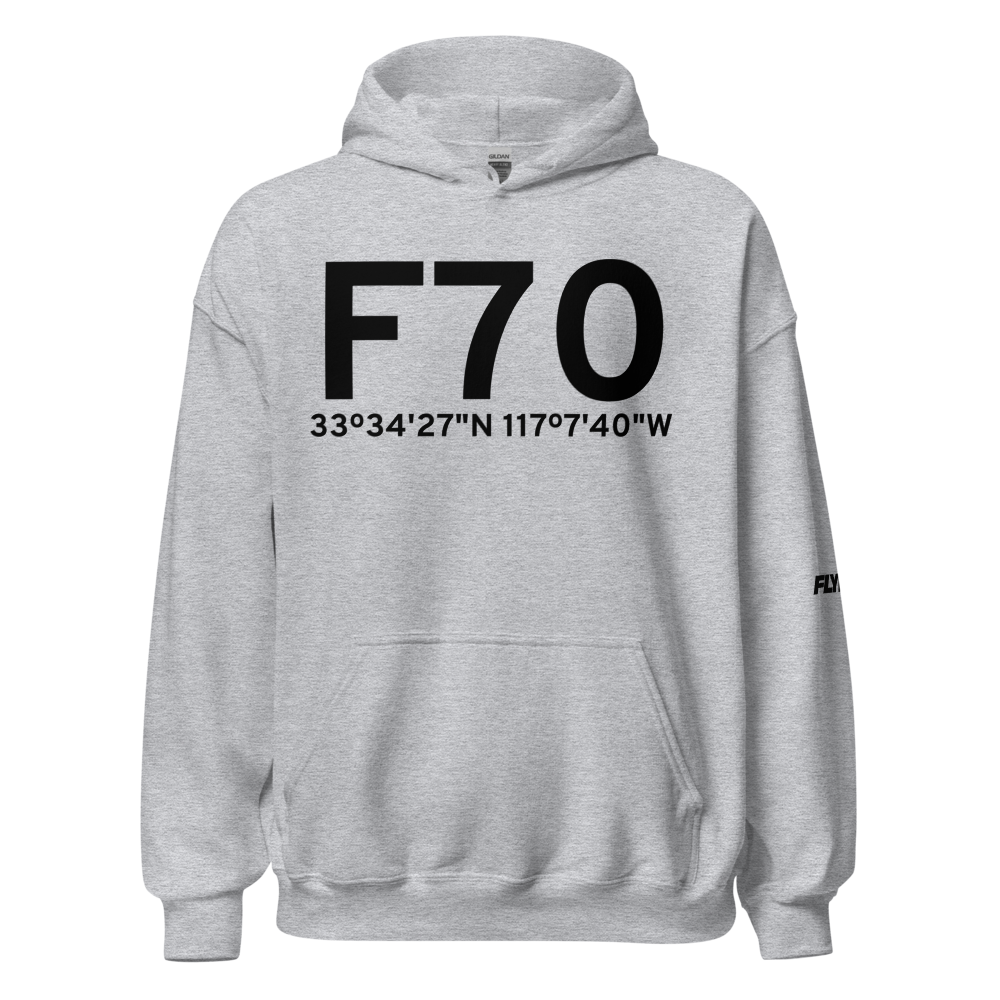 Murrieta/Temecula (KF70) Airport Hoodie Sweatshirt 