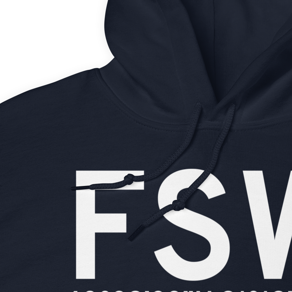 Fort Madison (KFSW) Airport Hoodie Sweatshirt 