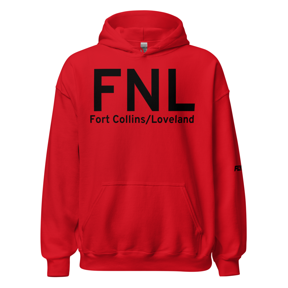 Fort Collins/Loveland (KFNL) Airport Hoodie Sweatshirt 