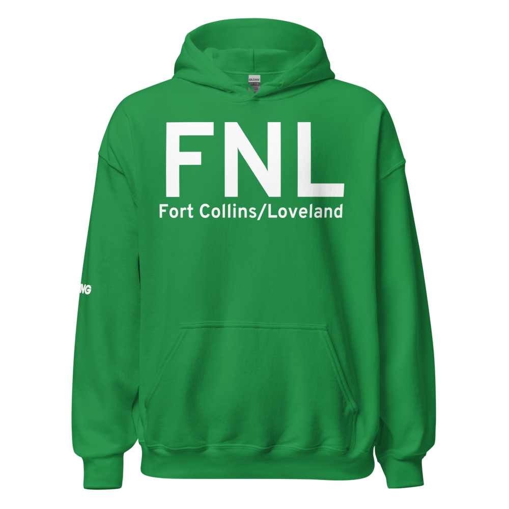 Fort Collins/Loveland (KFNL) Airport Hoodie Sweatshirt 