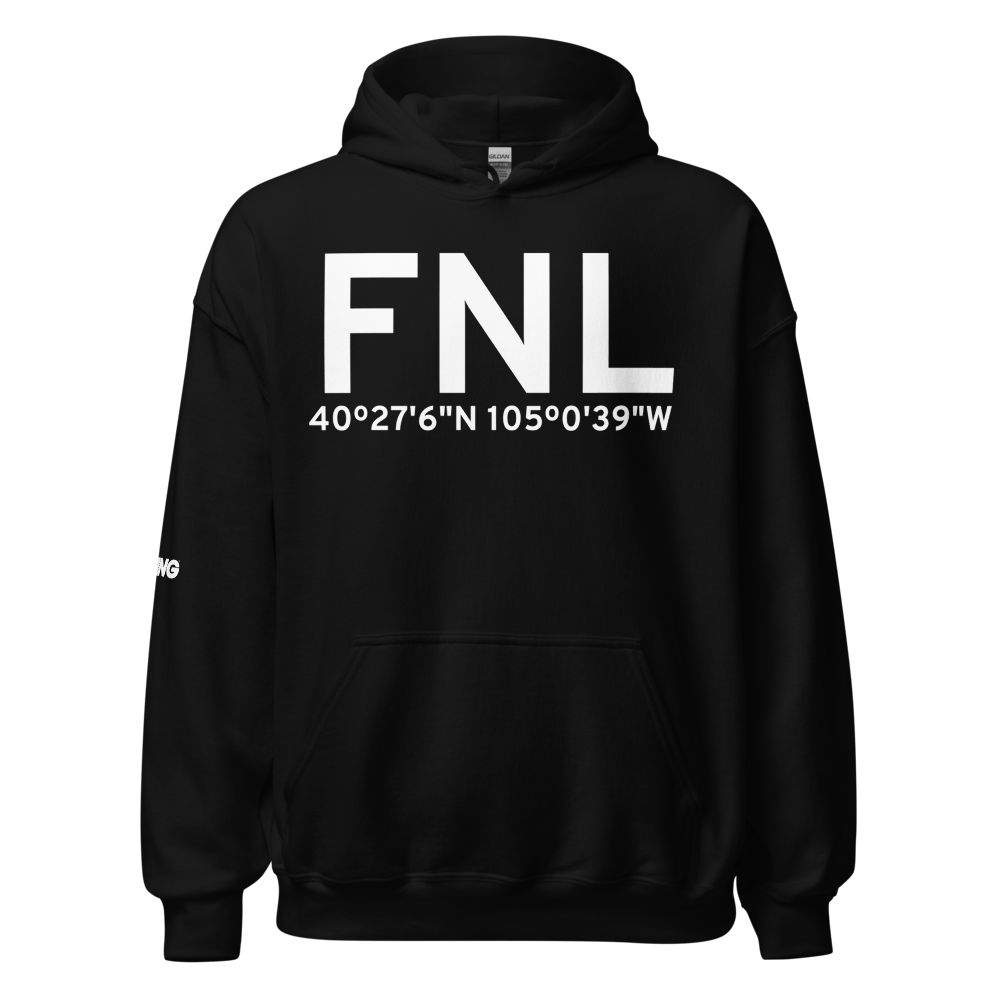 Fort Collins/Loveland (KFNL) Airport Hoodie Sweatshirt 