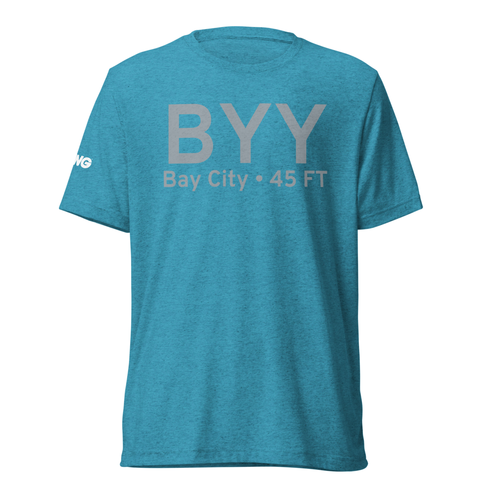 Bay City (KBYY) Airport Tri-blend T-Shirt 