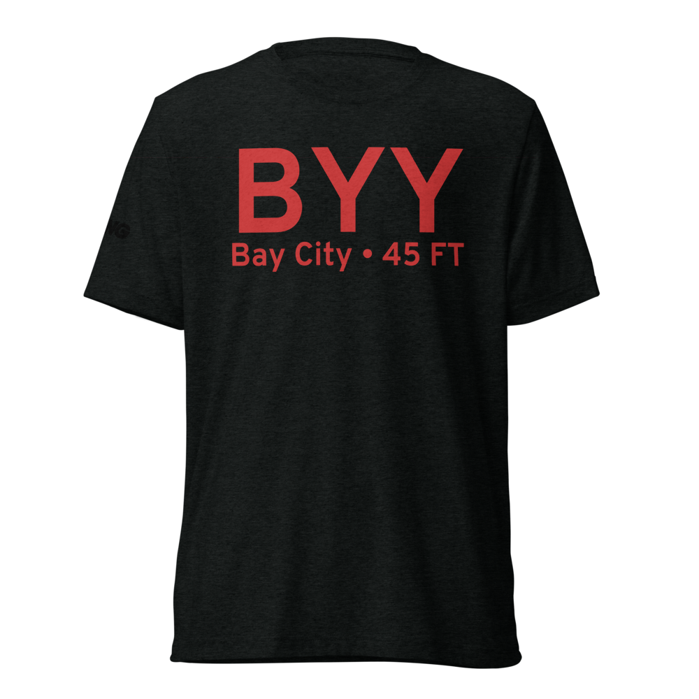 Bay City (KBYY) Airport Tri-blend T-Shirt 