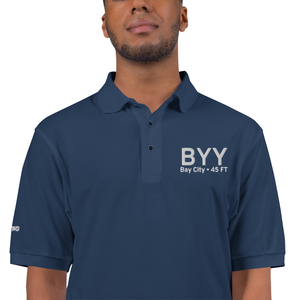 Bay City (KBYY) Airport Port Authority Embroidered Polo Shirt 