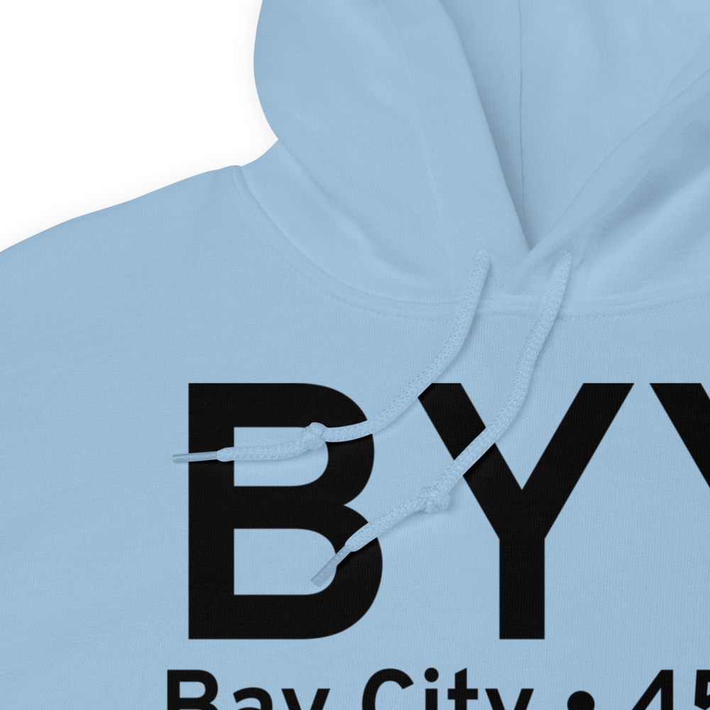 Bay City (KBYY) Airport Hoodie Sweatshirt 