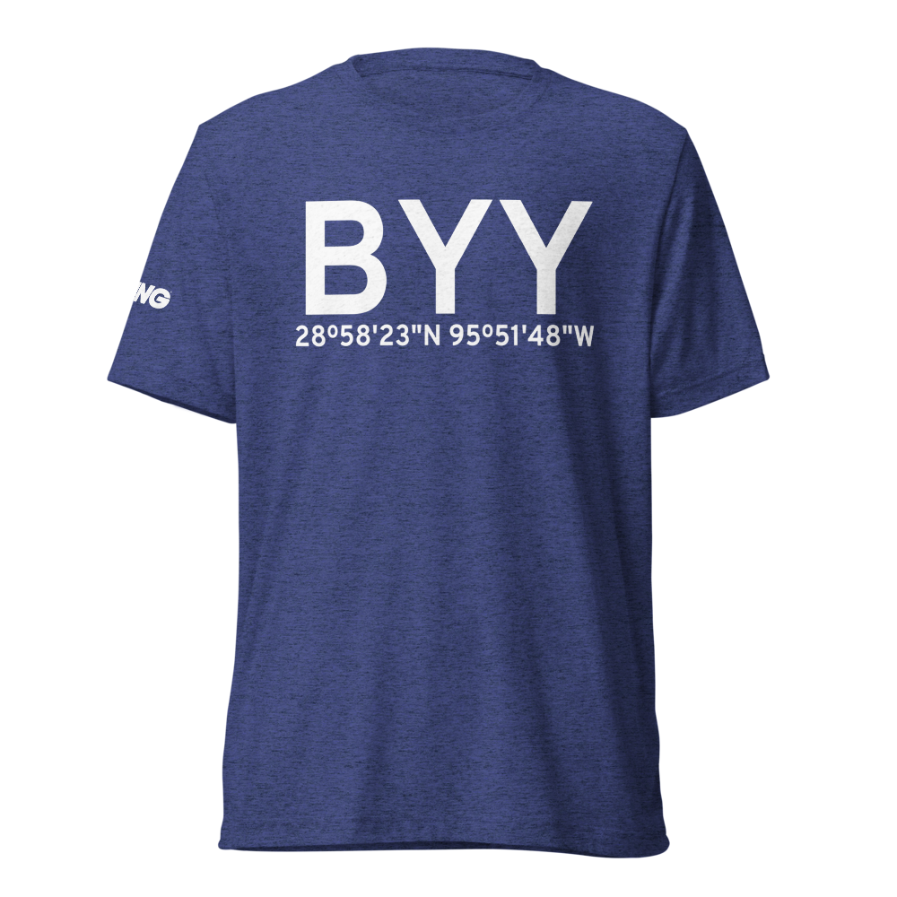 Bay City (KBYY) Airport Tri-blend T-Shirt 