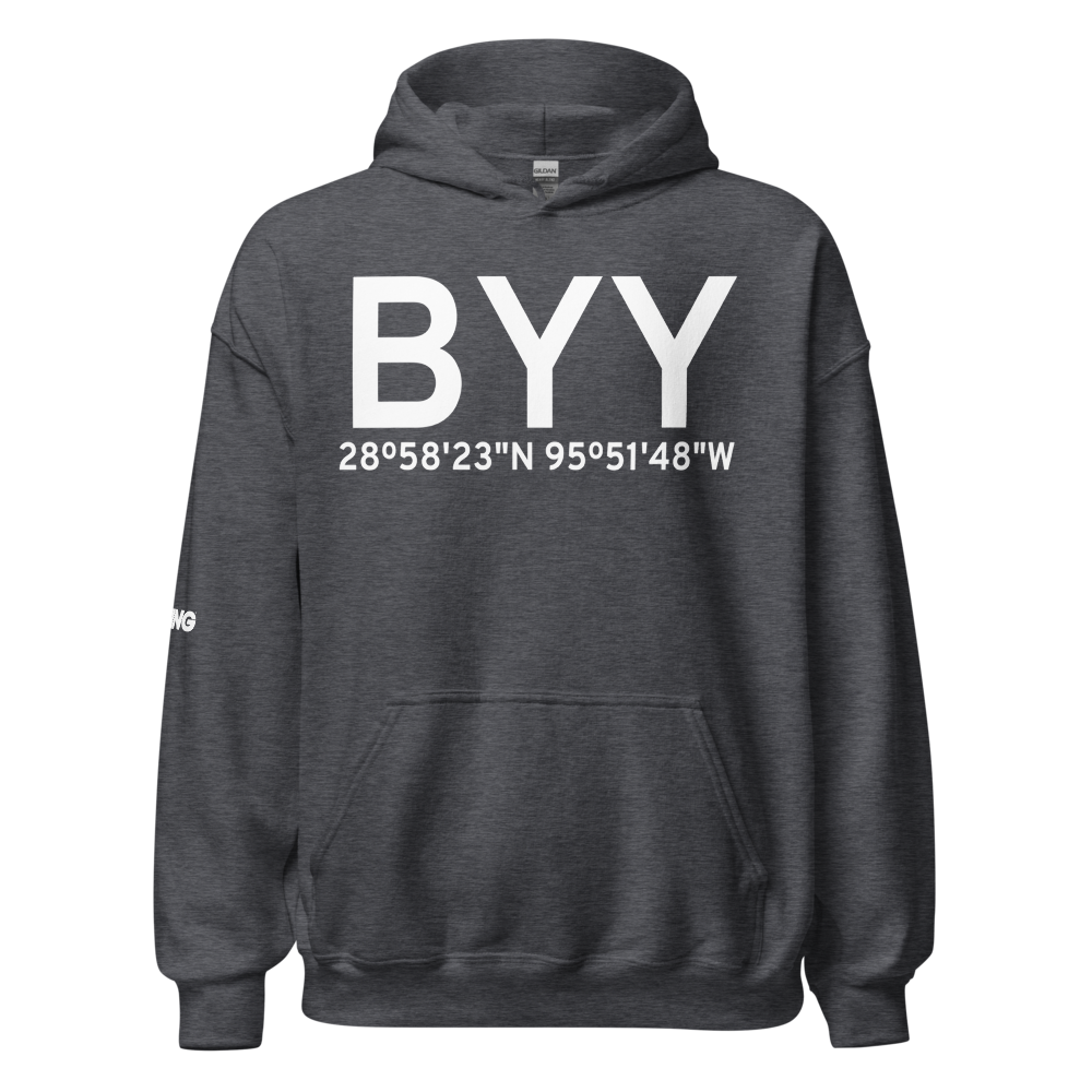 Bay City (KBYY) Airport Hoodie Sweatshirt 