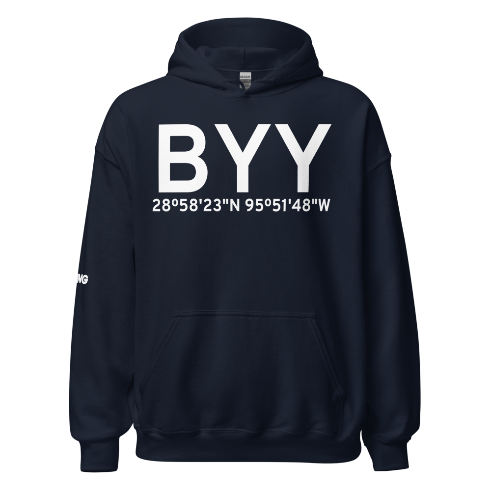 Bay City (KBYY) Airport Hoodie Sweatshirt 