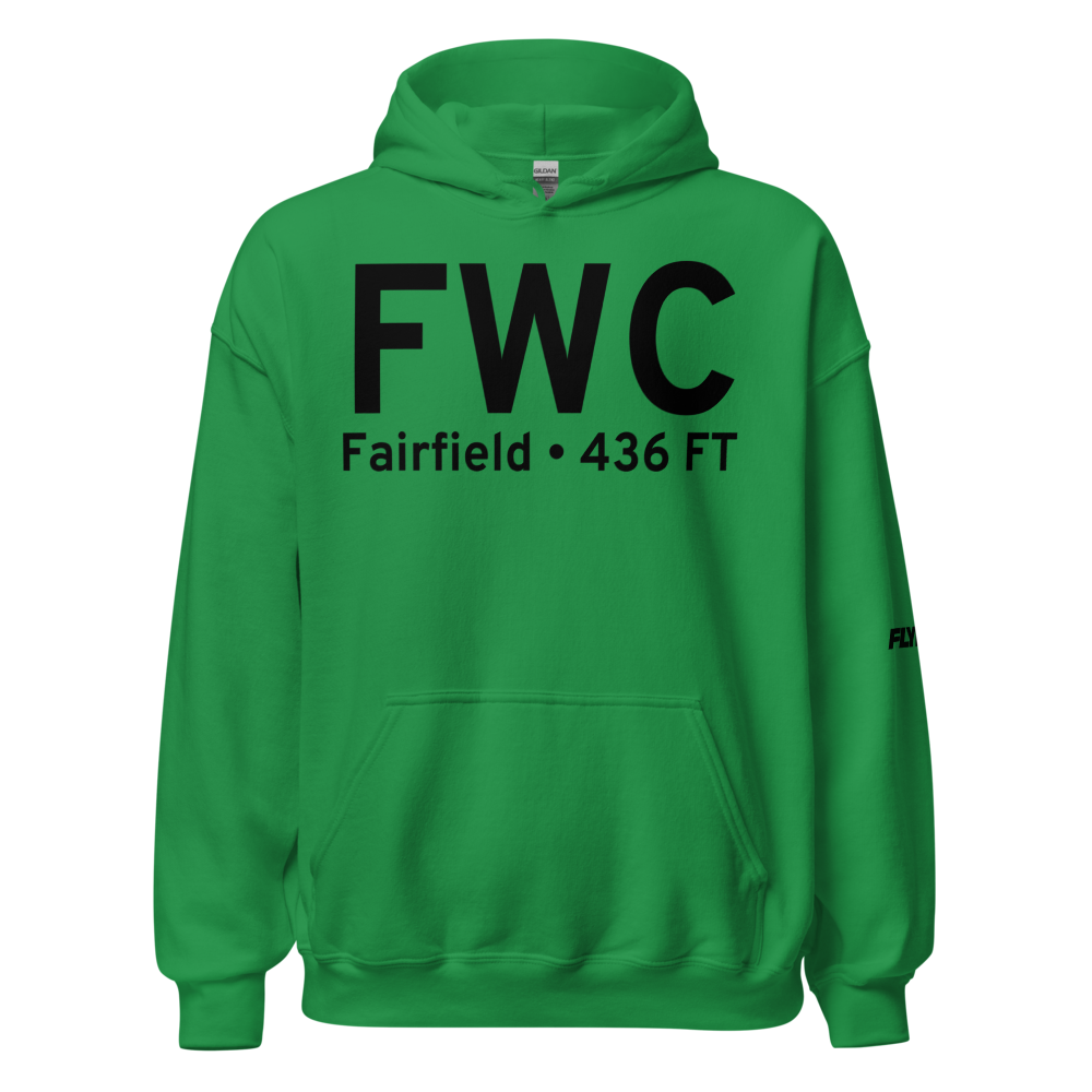Fairfield (KFWC) Airport Hoodie Sweatshirt 