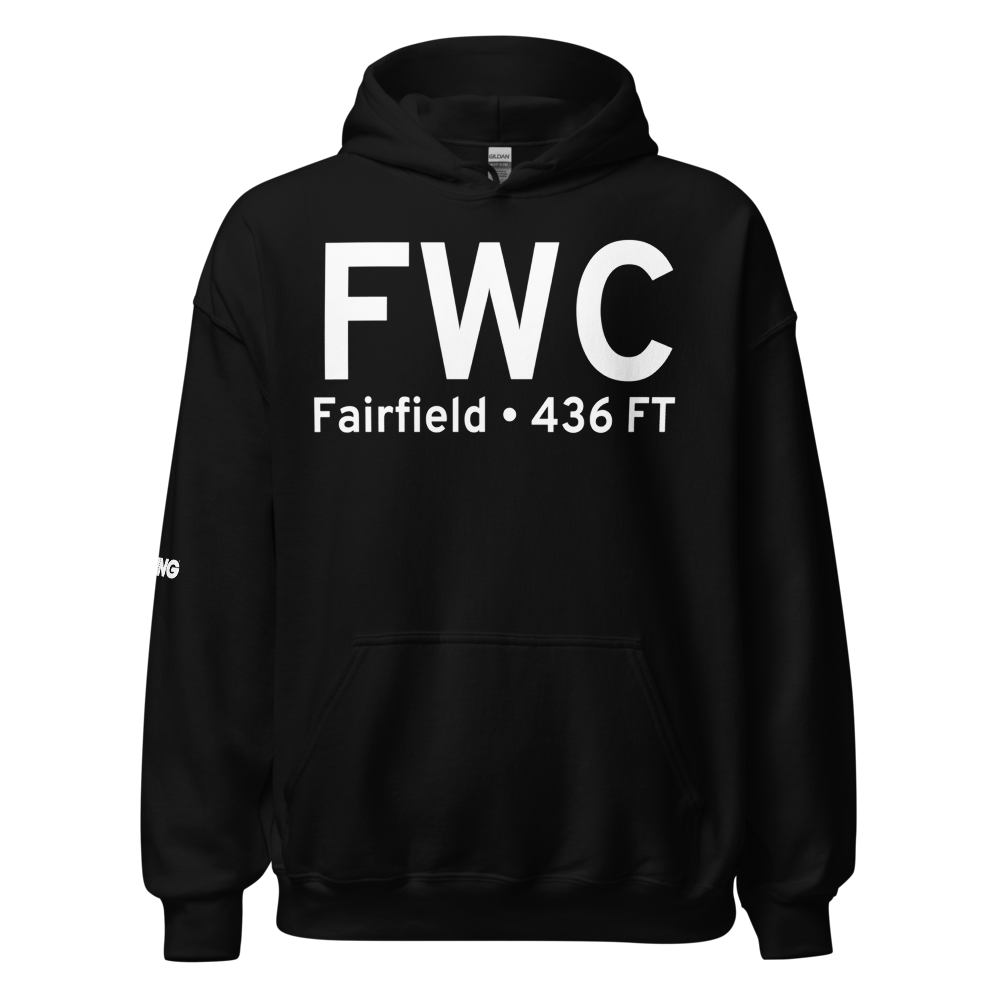 Fairfield (KFWC) Airport Hoodie Sweatshirt 