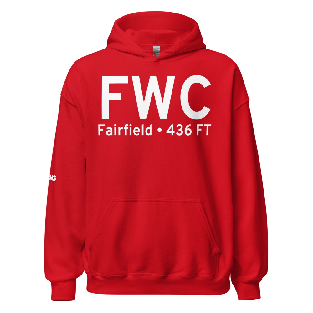 Fairfield (KFWC) Airport Hoodie Sweatshirt 