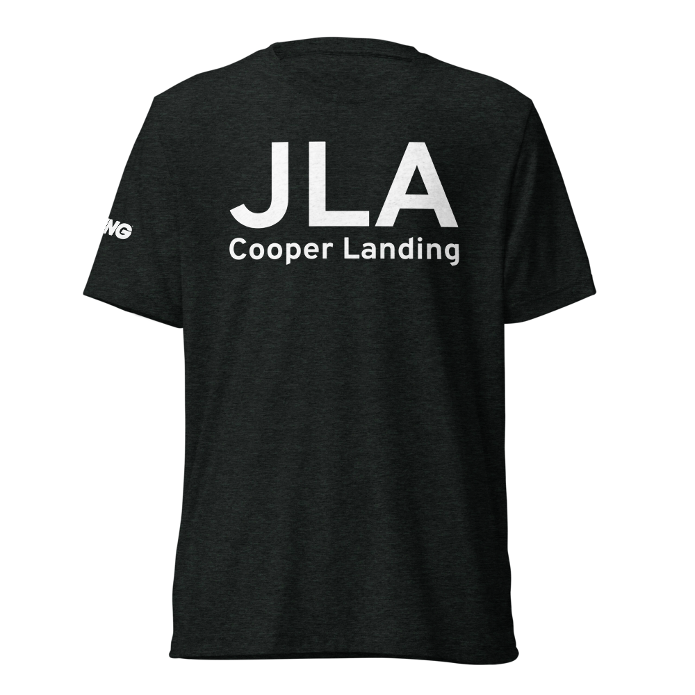 Cooper Landing (JLA) Airport Tri-blend T-Shirt 