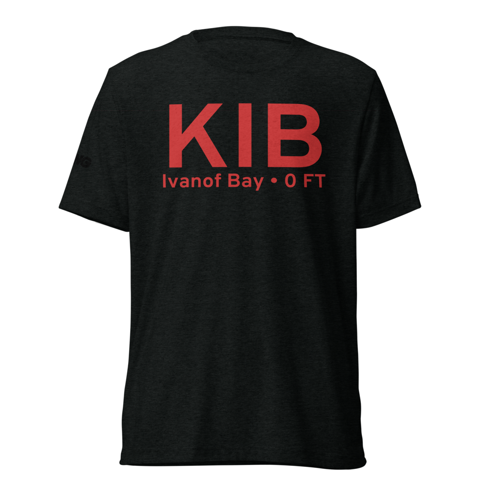Ivanof Bay (KIB) Airport Tri-blend T-Shirt 