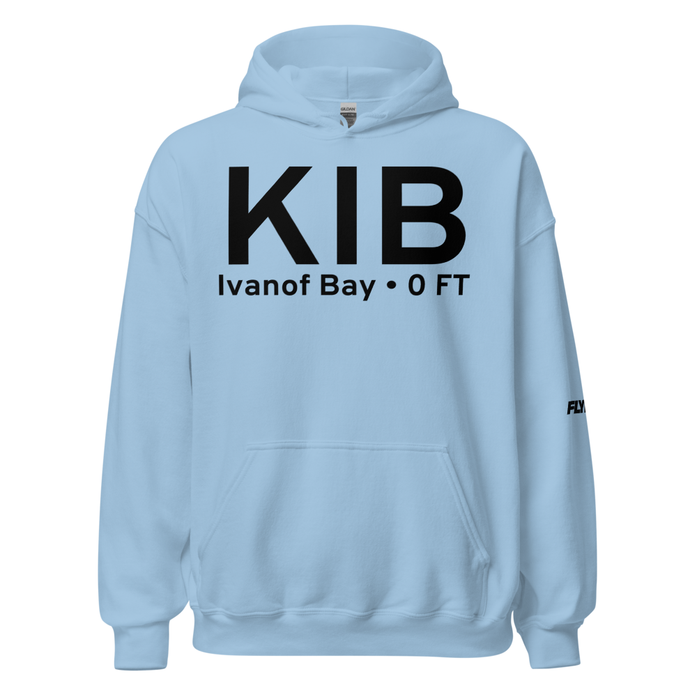 Ivanof Bay (KIB) Airport Hoodie Sweatshirt 
