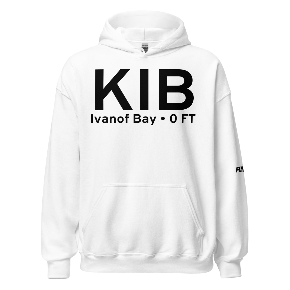 Ivanof Bay (KIB) Airport Hoodie Sweatshirt 