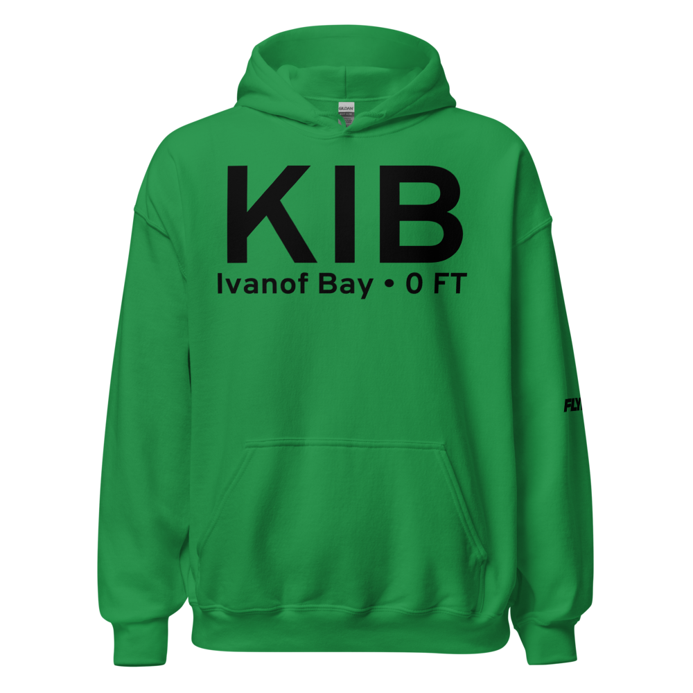 Ivanof Bay (KIB) Airport Hoodie Sweatshirt 