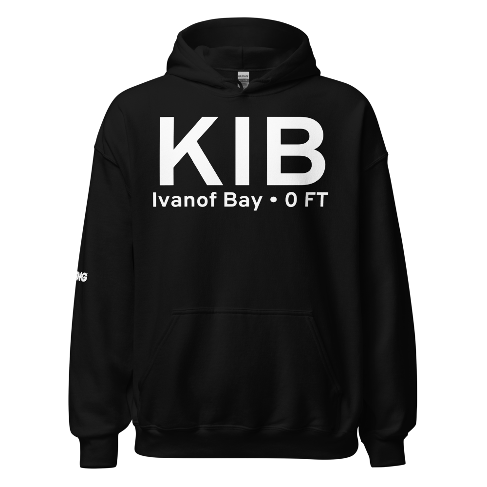 Ivanof Bay (KIB) Airport Hoodie Sweatshirt 