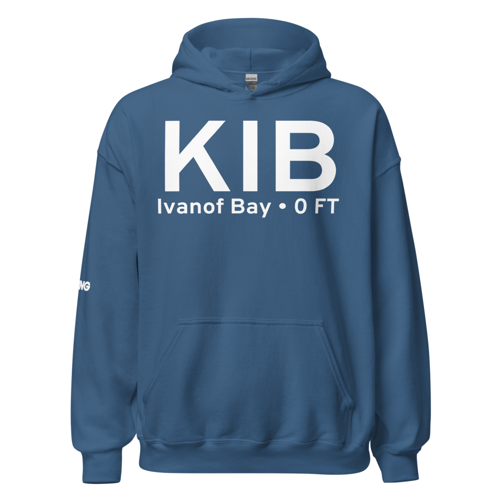 Ivanof Bay (KIB) Airport Hoodie Sweatshirt 