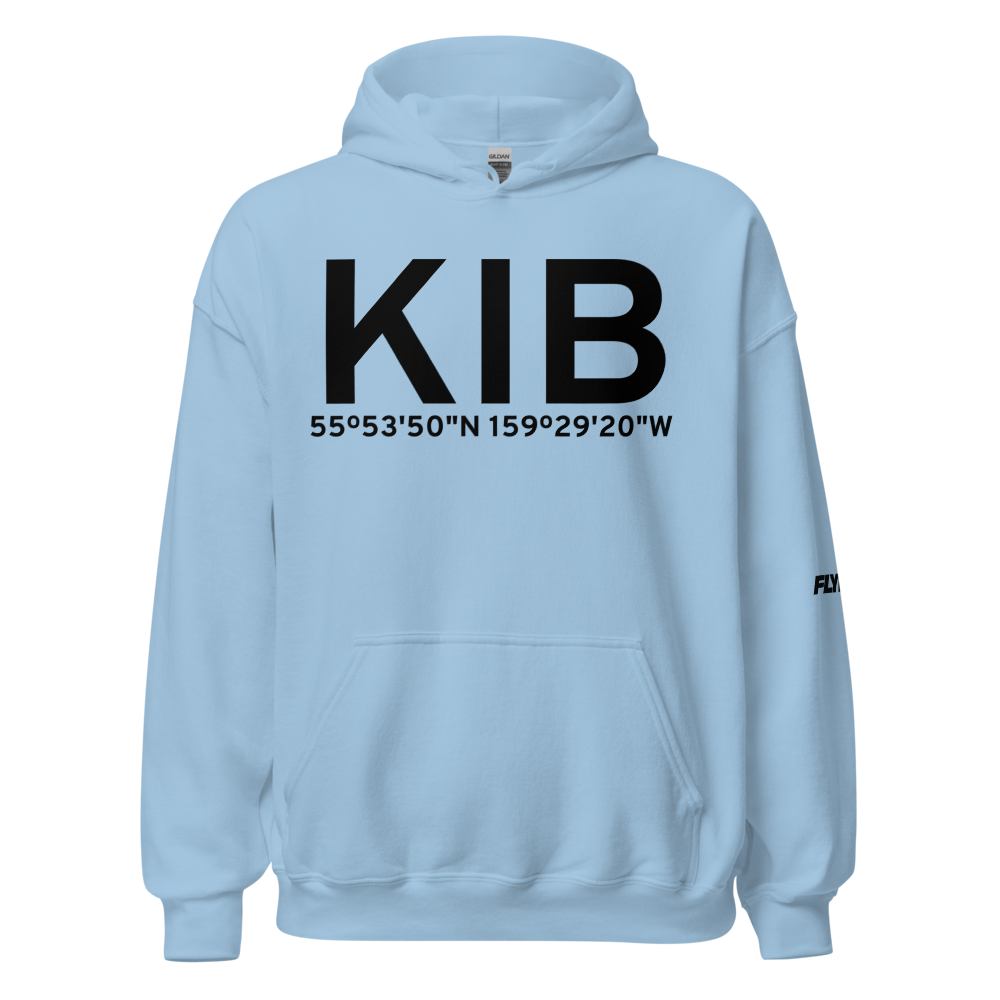 Ivanof Bay (KIB) Airport Hoodie Sweatshirt 